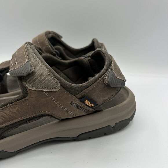 Teva Mens Langdon Sandals Brown 3 Strap Mens Size 9 Waterproof Leather 1015149 - Picture 4 of 13